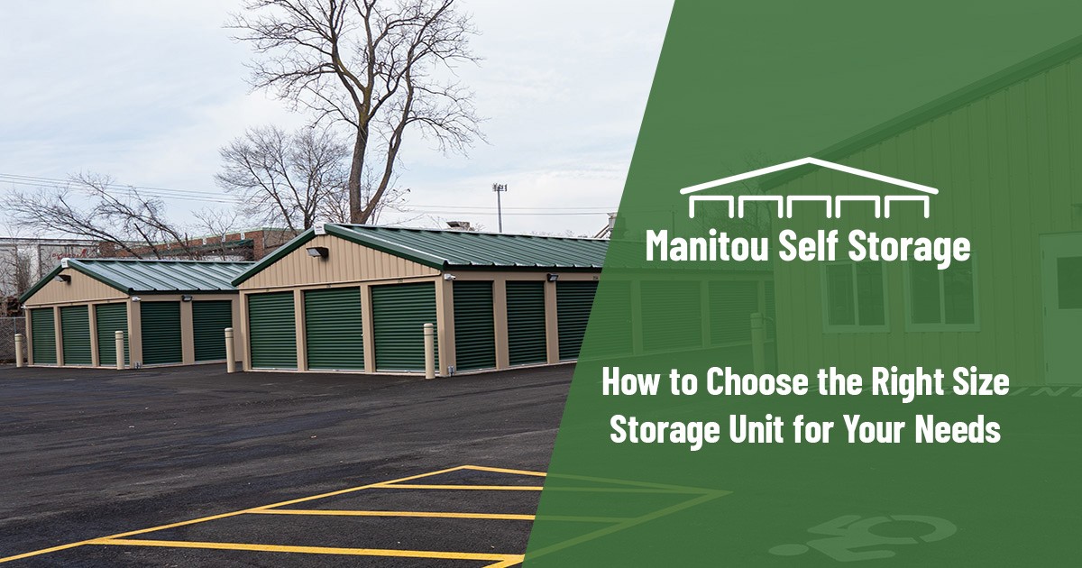 How to Choose the Right Size Storage Unit for Your Needs