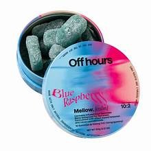 Off Hours Blue Raspberry (Mellow) 10 Gummies THC 100MG Edibles