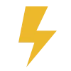yellow lightning bolt