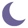 light purple moon