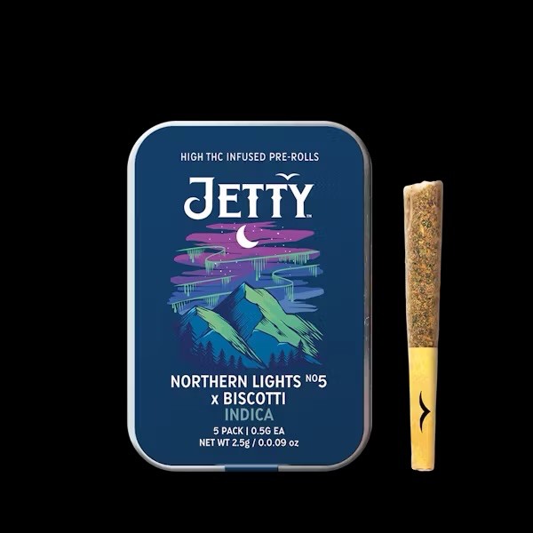 Northern Lights #5 x Biscotti | 5PK | 2.5G | Infused Pre-Rolls