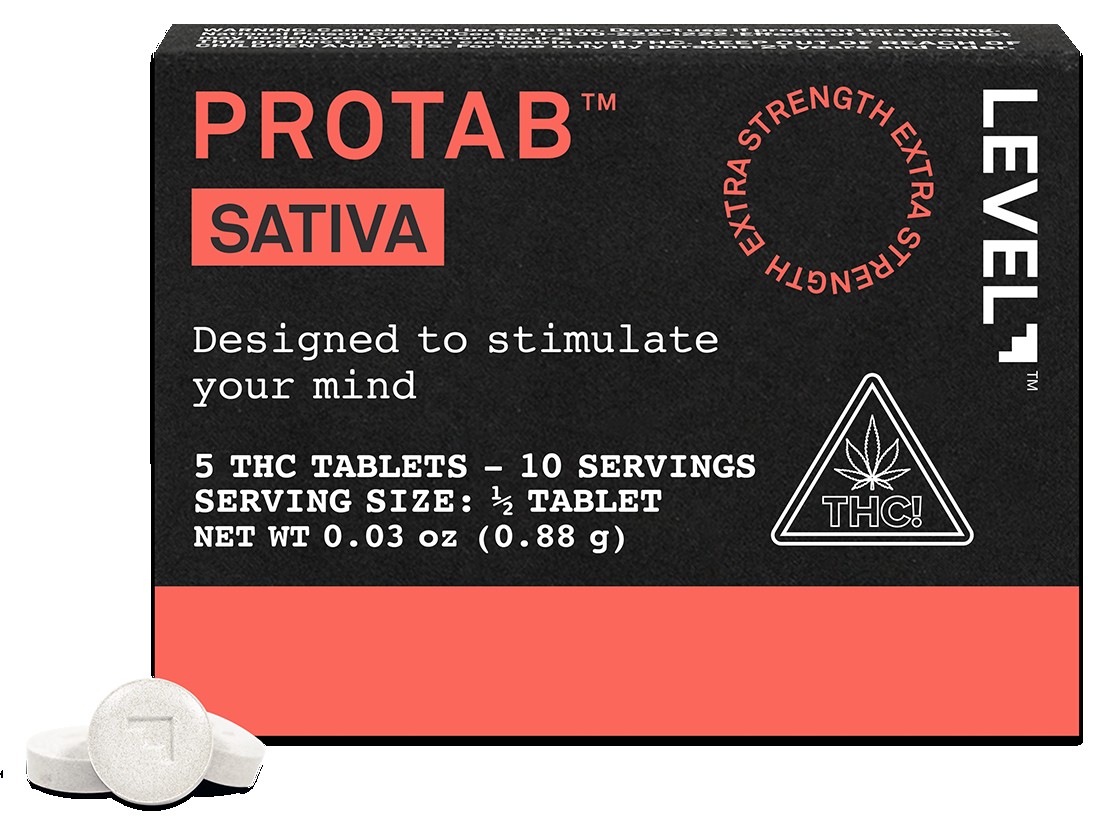Level Protab Sativa Tablets 5PK THC 20MG Edibles