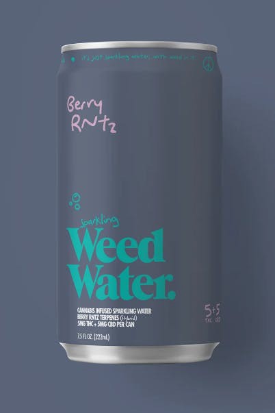 Weed Water (Sparkling) Berry Runtz 7.5FL OZ THC 5MG 1:1 Beverage