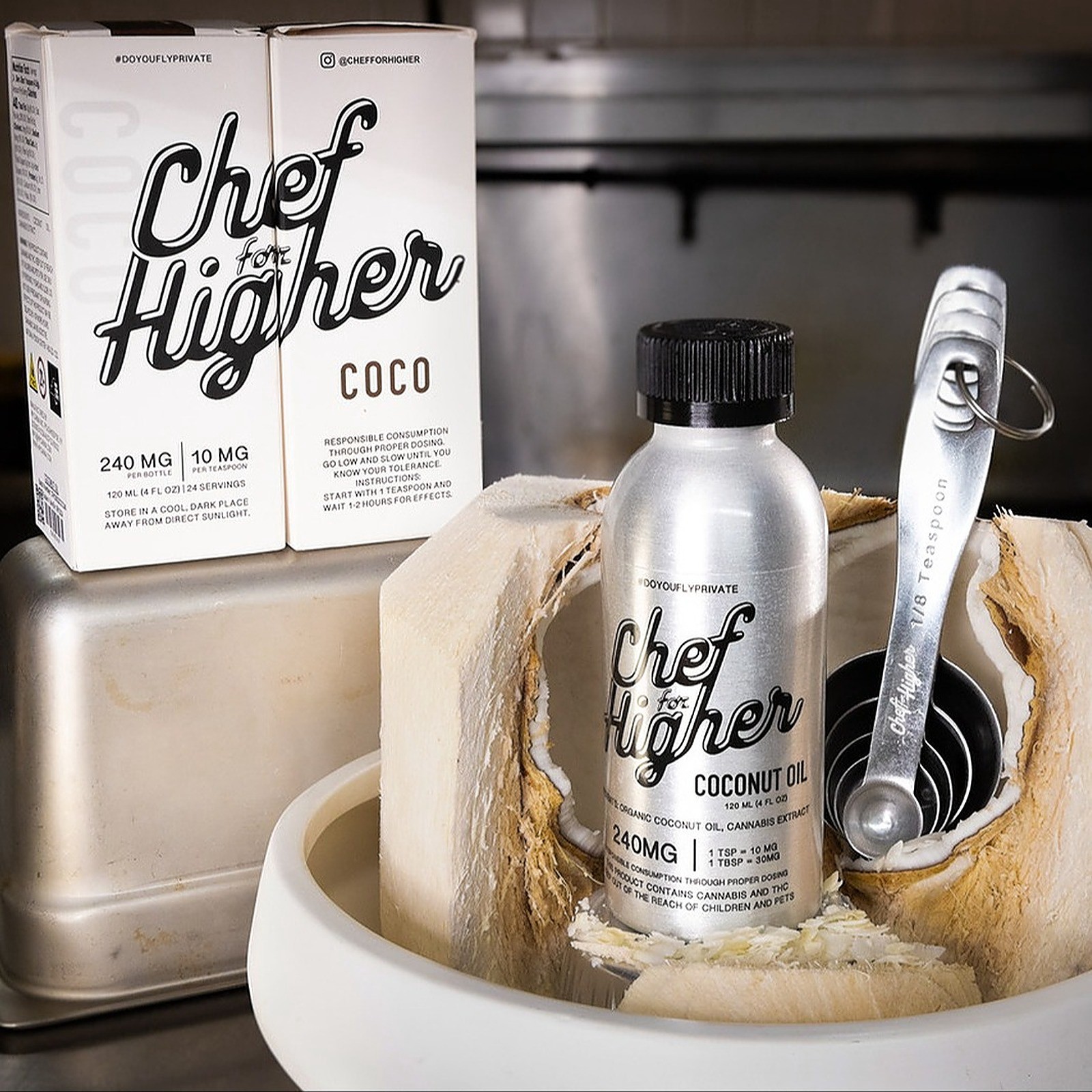 Chef For Higher Coconut Oil 4OZ THC 240MG Edibles