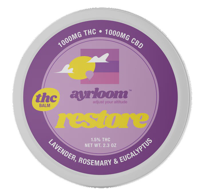 Ayrloom Restore Balm 1:1 2.3OZ THC 1000MG Topical