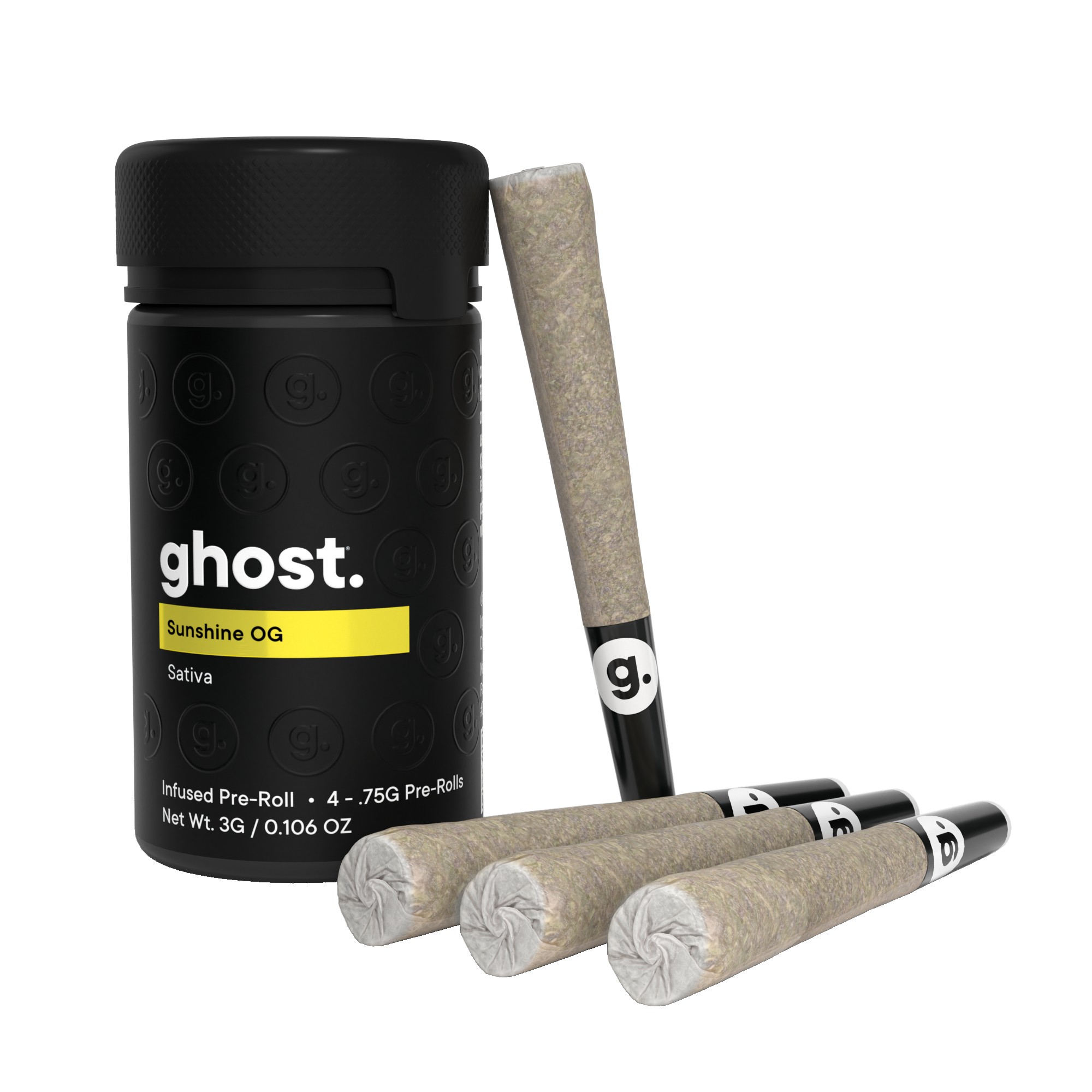 Sunshine OG | 4PK | 3G | Infused Pre-Rolls