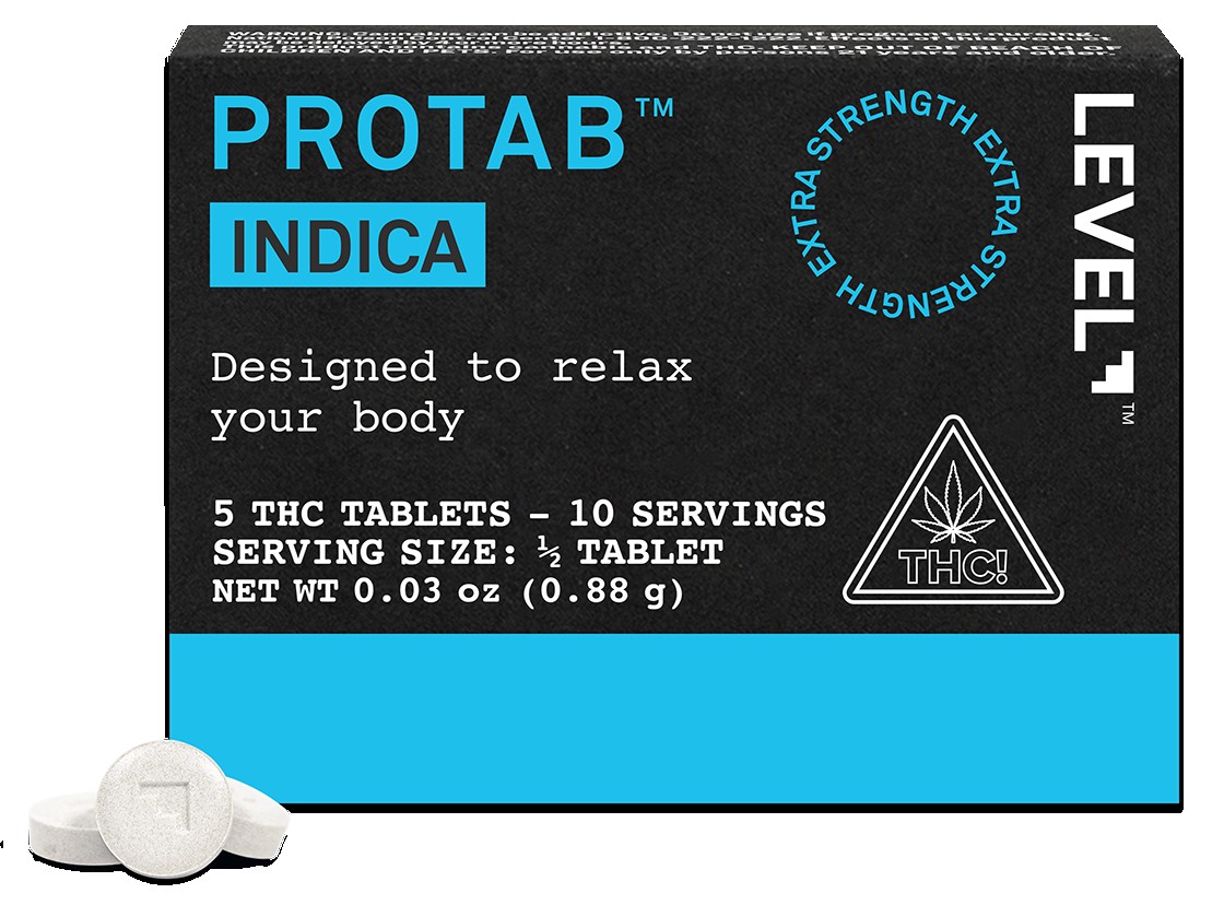 Level Protab Indica Tablets 5PK 20MG Edibles