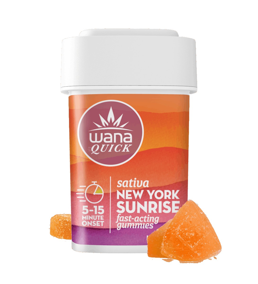 Wana Quick NY Sunrise 10 Gummies THC 10MG Edibles