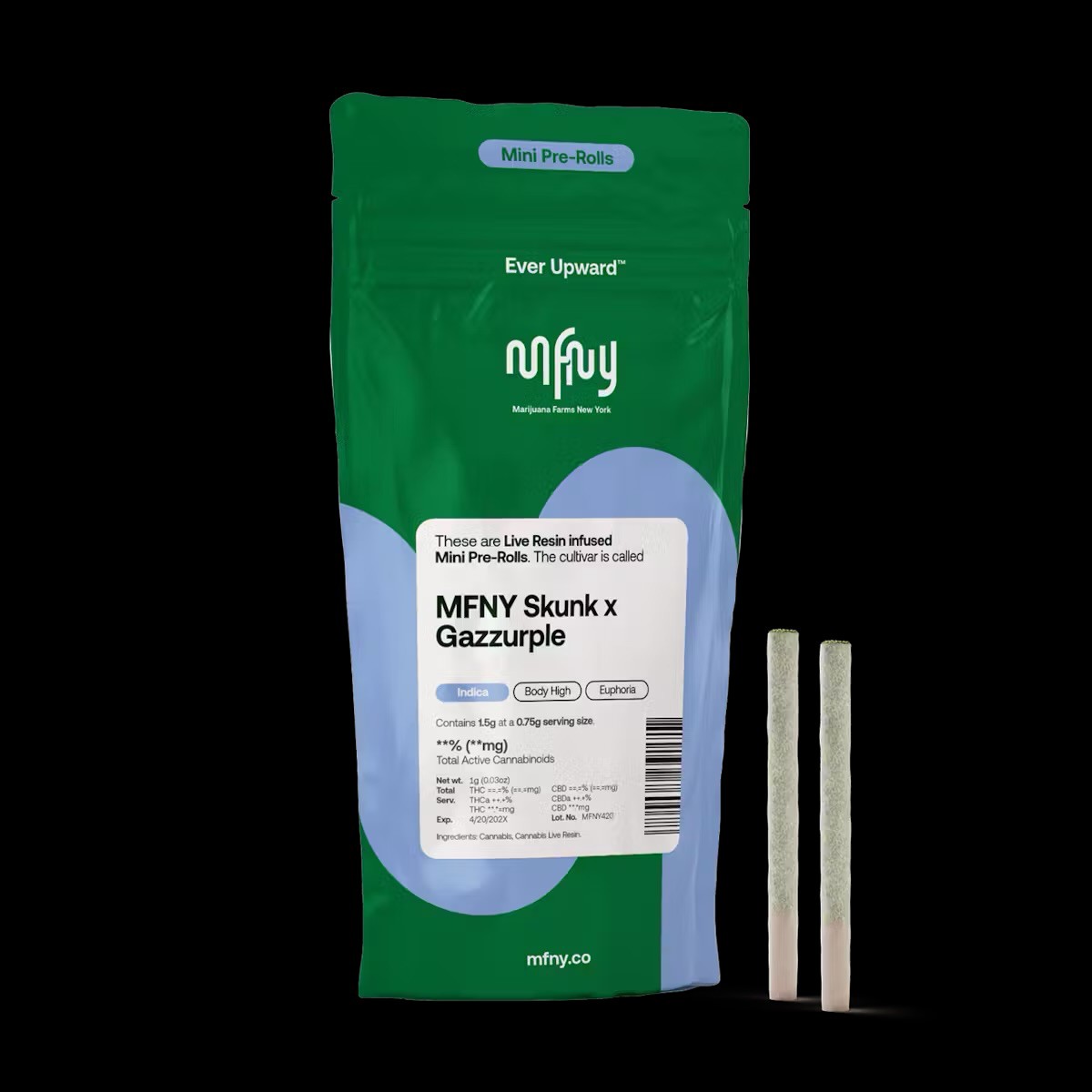 Skunk X Gazzurple | 2PK | 1.5G | Infused Pre-Rolls