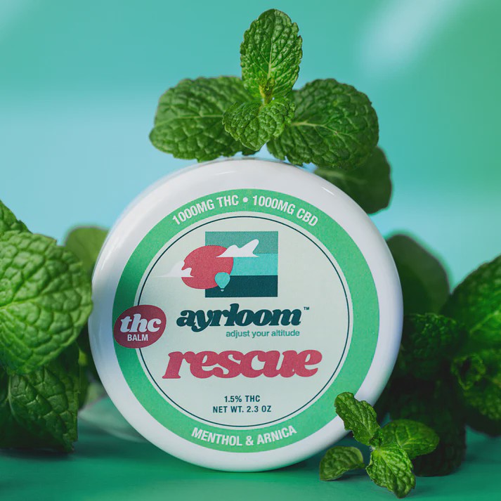 Ayrloom Rescue 2.3OZ 1:1 THC 1000MG Topical