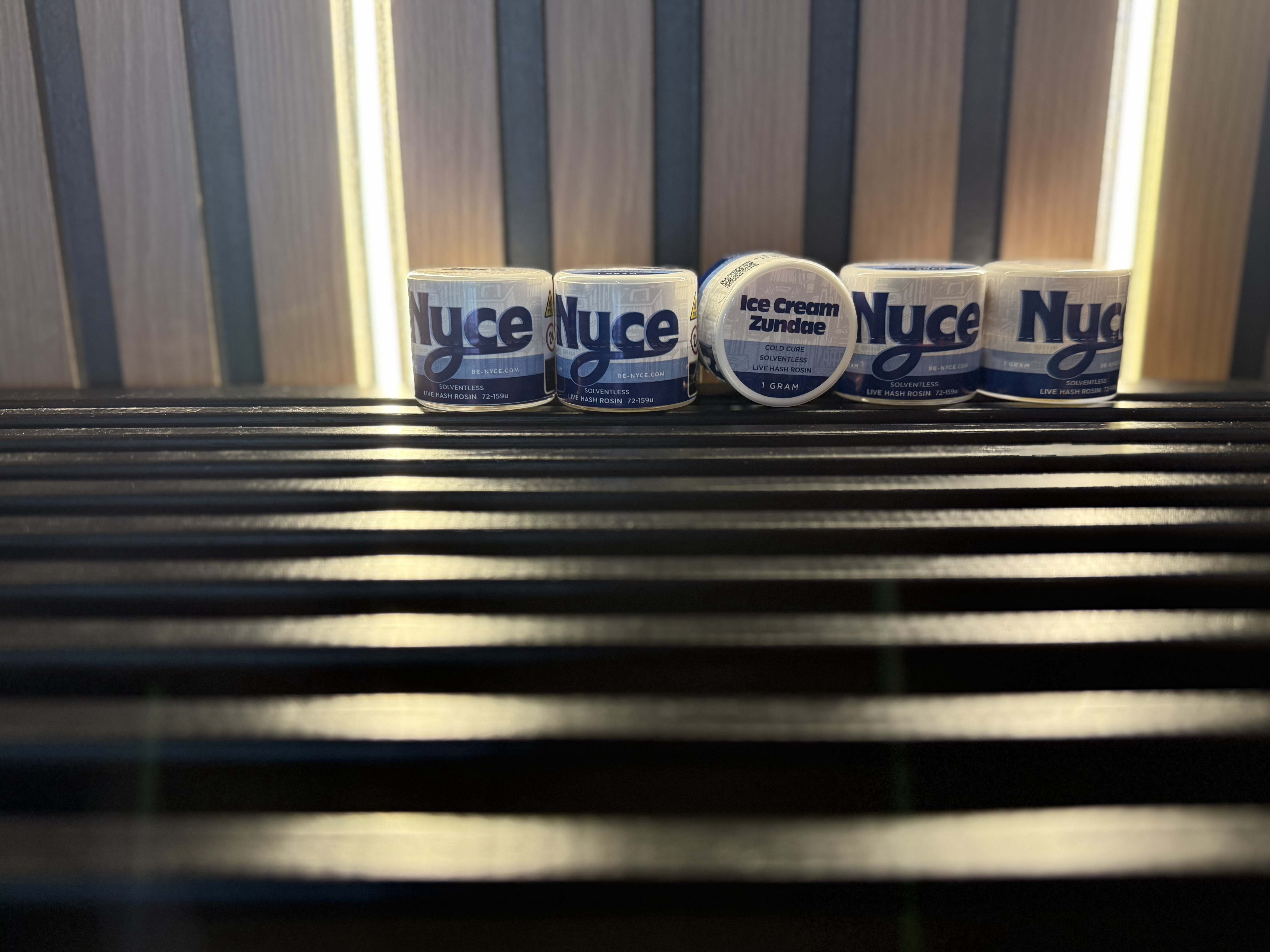 NYCE Ice Cream Zundae Cold Cure Solventless Live Hash Rosin 1G Concentrate