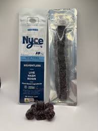 Nyce Night Blueberry 10MG Live Hash Rosin Gummies
