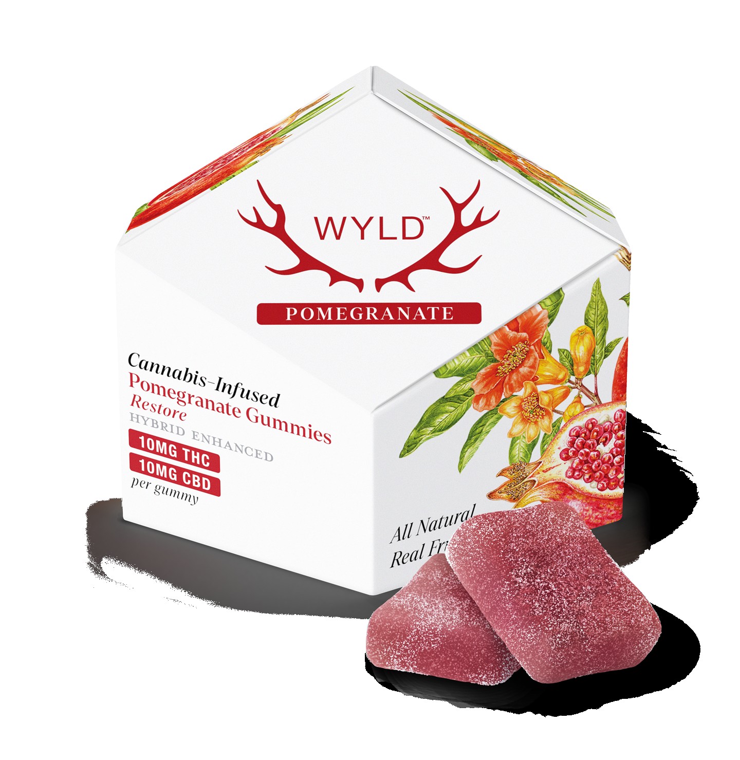 Wyld Pomegranate 10 Gummies THC 100MG Edibles