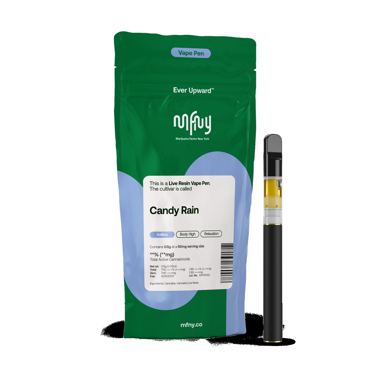 MFNY Candy Rain All-in-one 0.5G Live Resin Vape