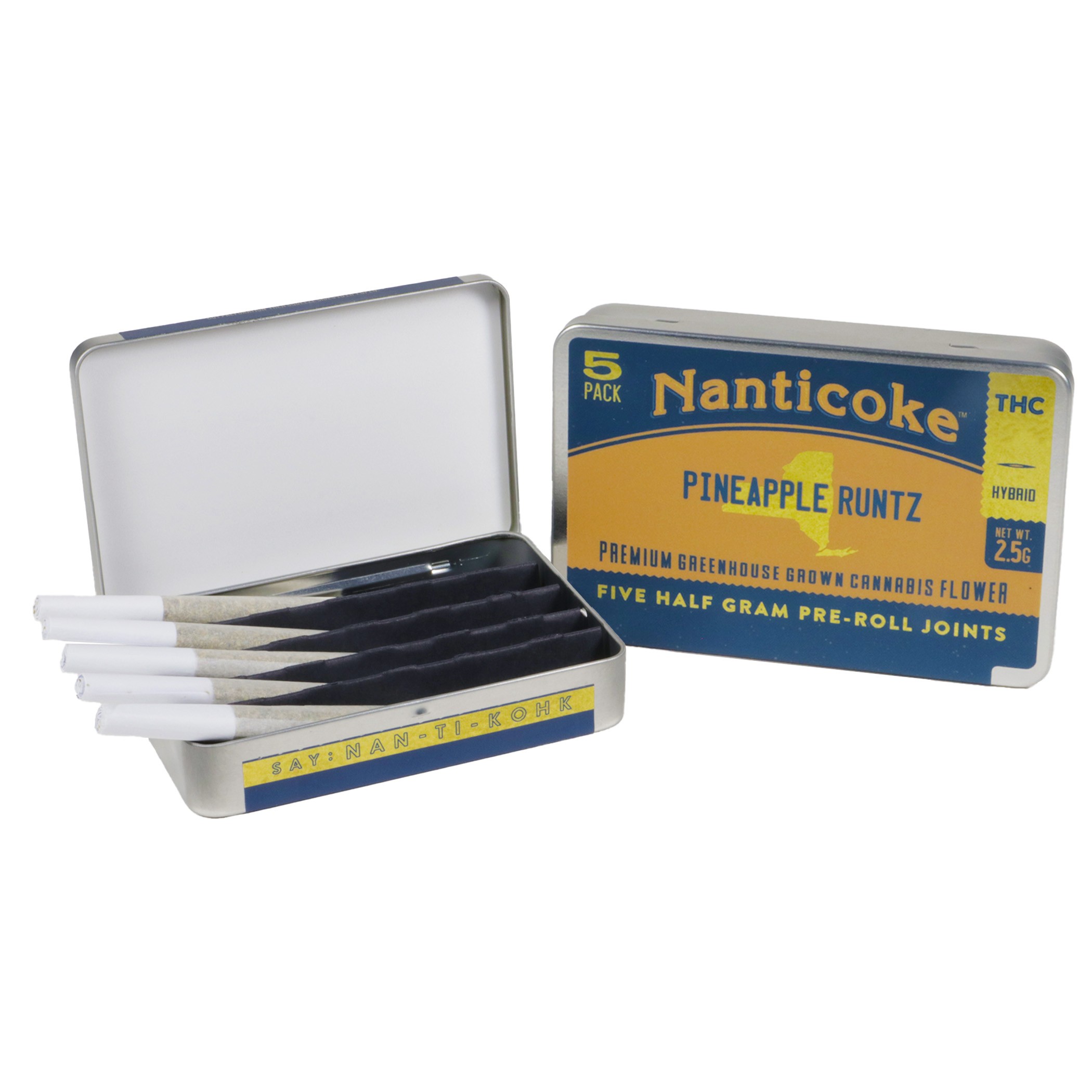 Nanticoke Pineapple Runtz 5PK 2.5G Pre-Rolls