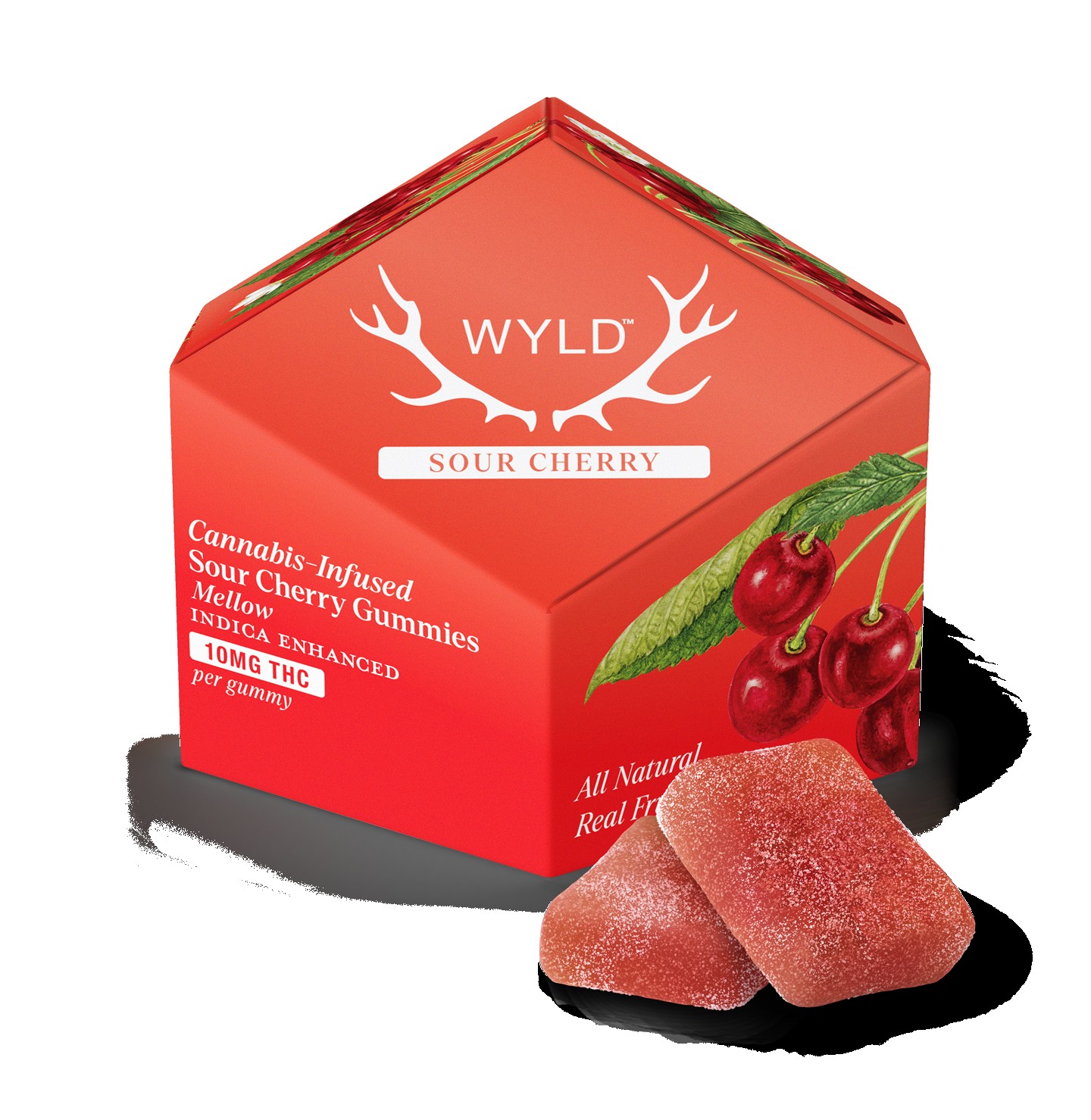 Wyld Sour Cherry 10 Gummies 100MG THC Edibles