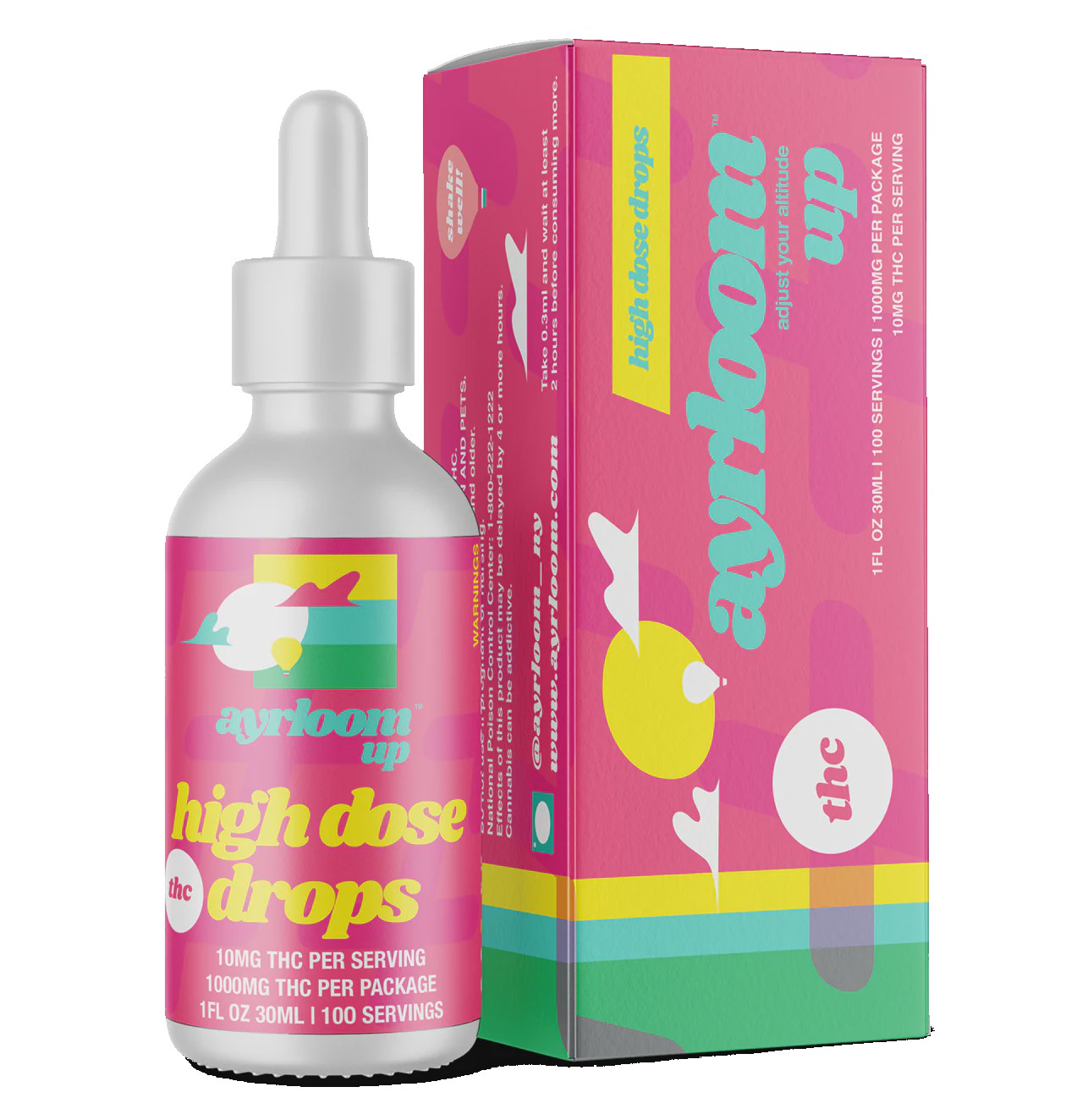 Ayrloom High Dose THC 1000MG Tincture