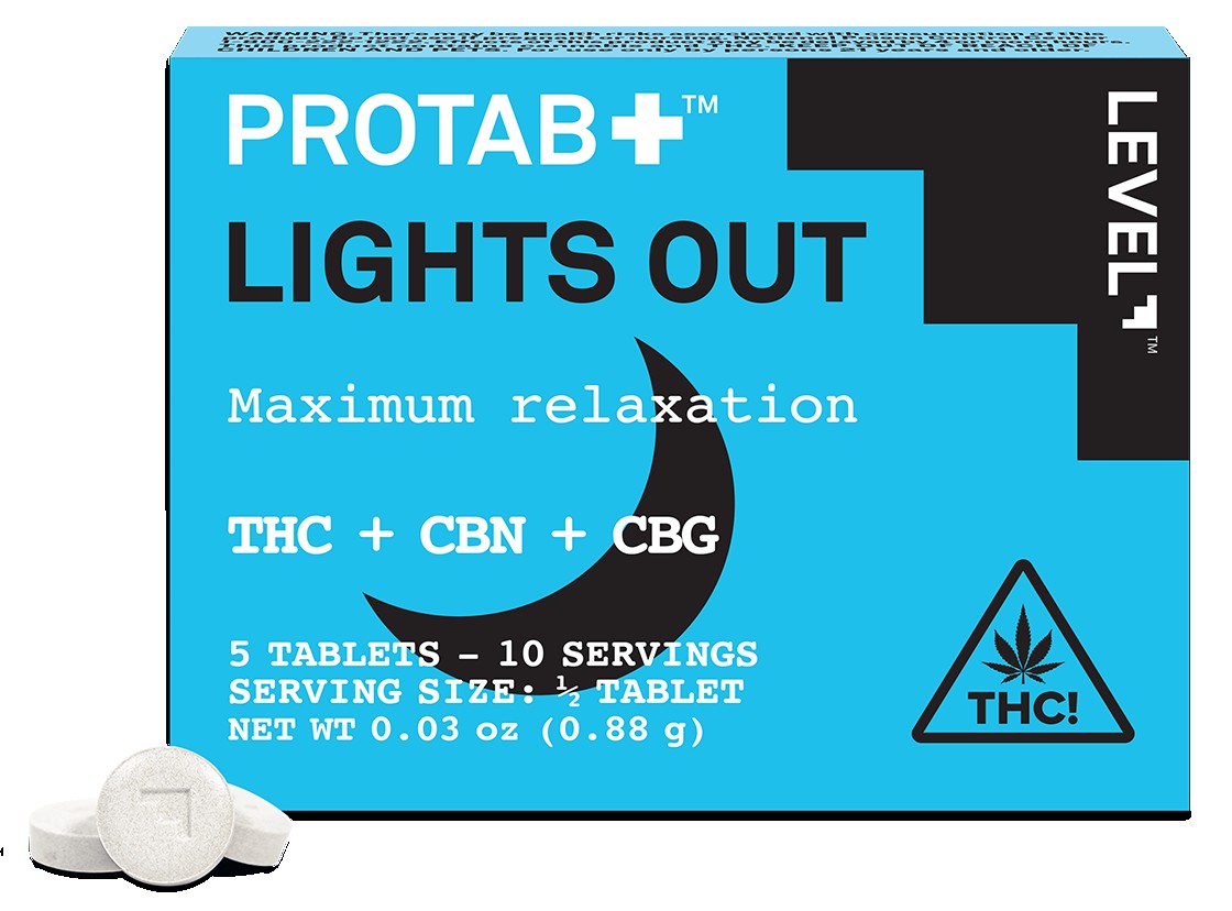 Level Protab Lights Out Tablets 5PK THC 20MG Edibles