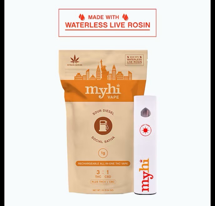 MyHi Sour Diesel 3:1 All-in-one 1G Vape