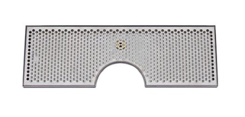 S/S Drip Tray 24" X 8" With 6" Cut-Out (Fits Metropolis "T" towers 4-6 taps)