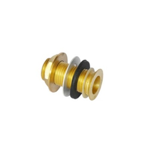 Drain Fitting 1/2" NPT X 2" Long W/ Gasket & Lock Nut