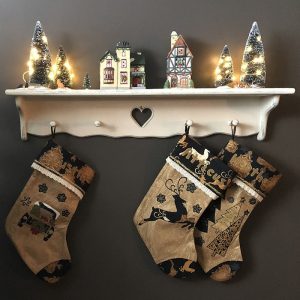 Stockings on a mantle