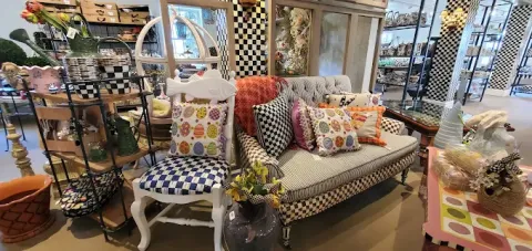 A couch and chair in a store