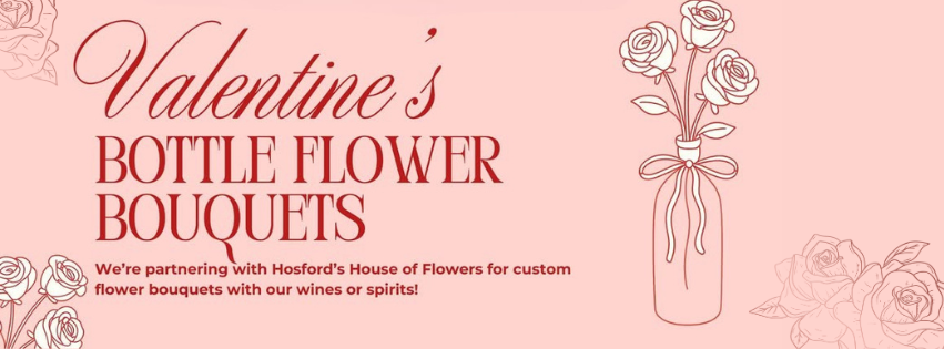 Valentine's Bottle Bouquets at Montezuma Winery