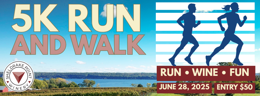 Run in the Vineyards at Sheldrake Point Winery