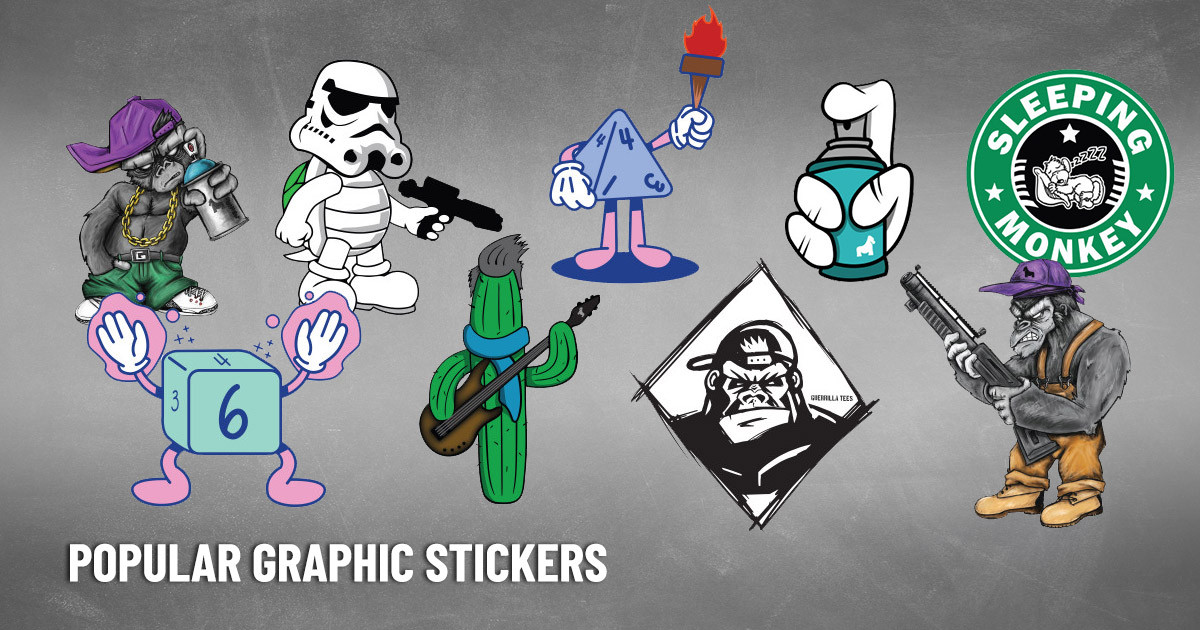 https://media.cmsmax.com/kquhyf5ndwdt9mqtkbsan/guerrillatees-popular-graphic-stickers.jpg