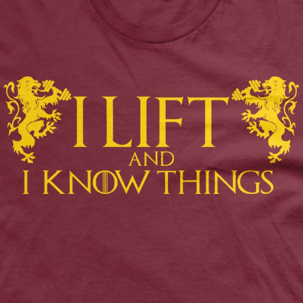  I Lift and I Know Things T-Shirt