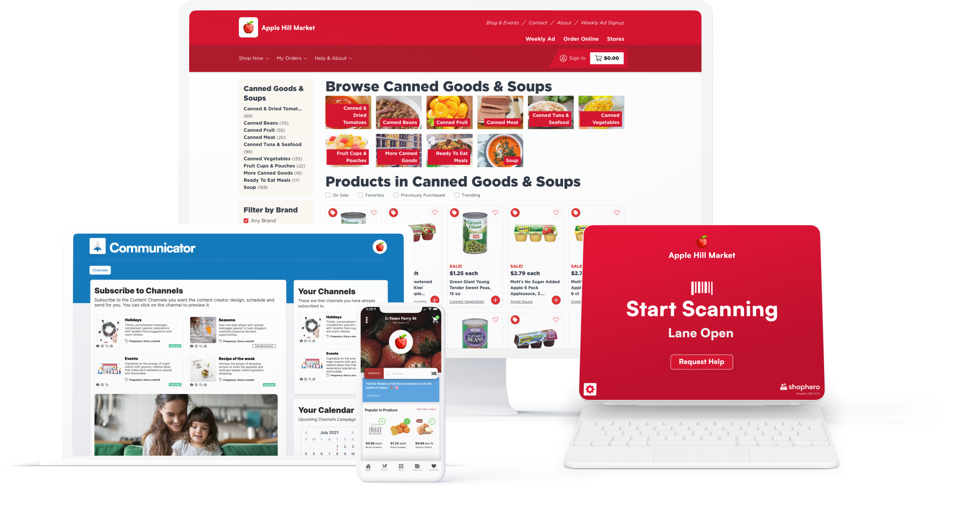 example of shophero displays