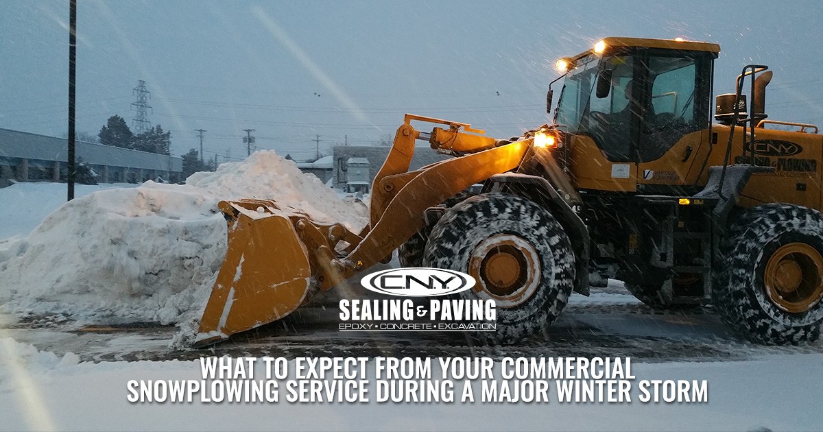 What to Expect from Your Commercial Snowplowing Service During a Major Winter Storm