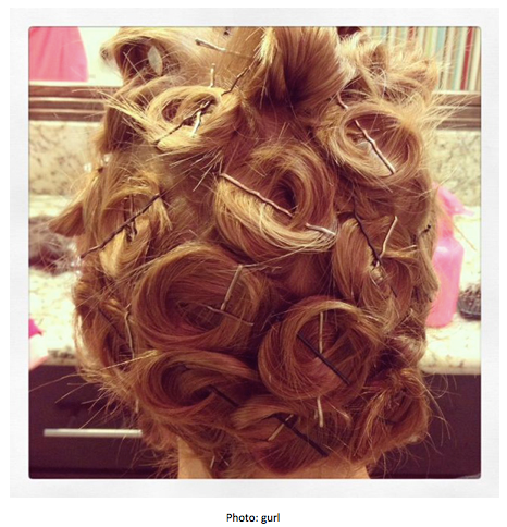 How to curl outlet hair without