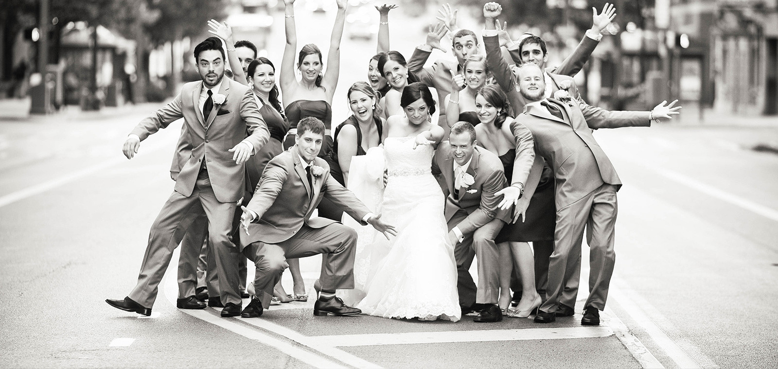 bridal party photograph