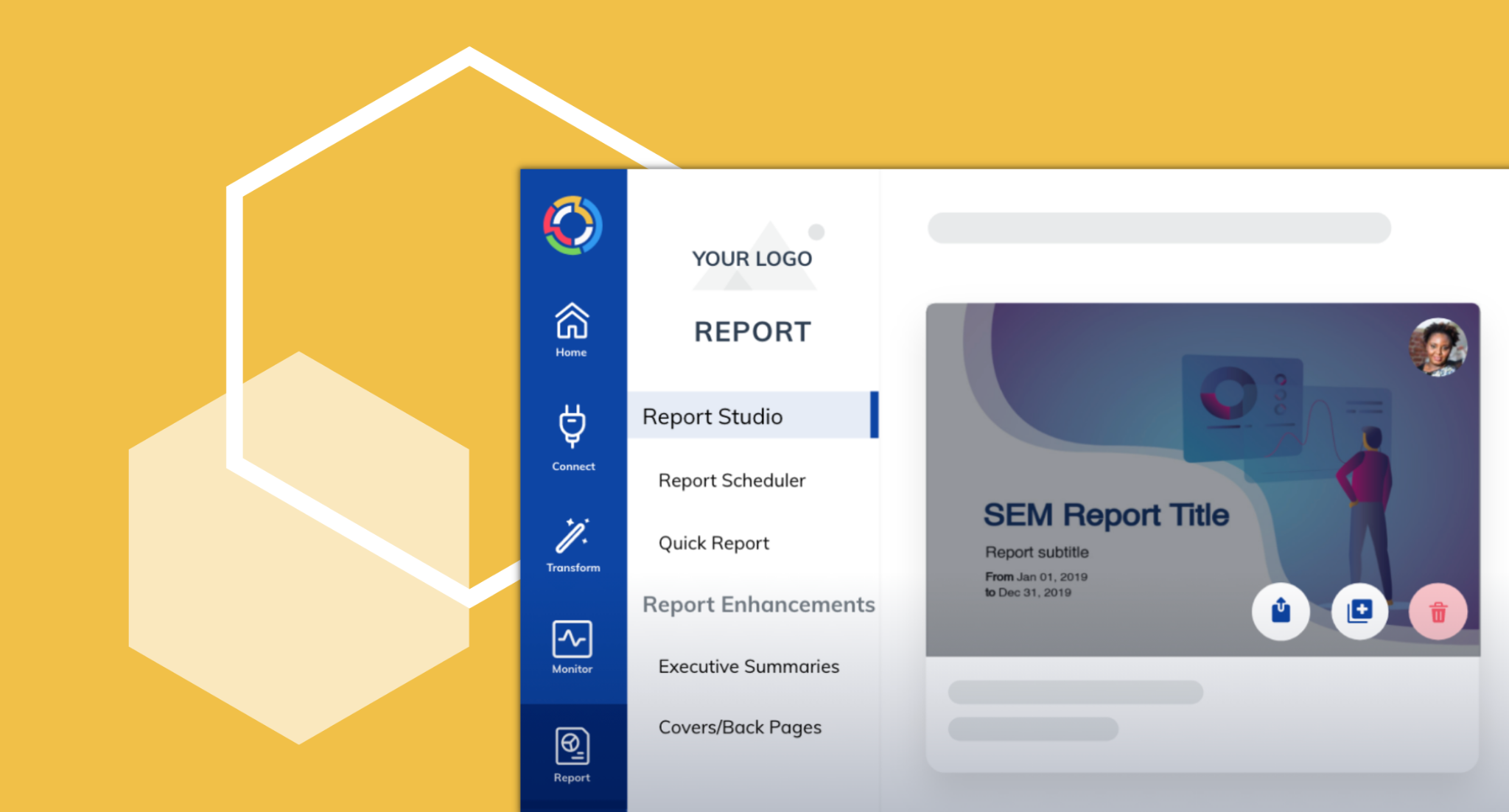 TapClicks example of Report Studio