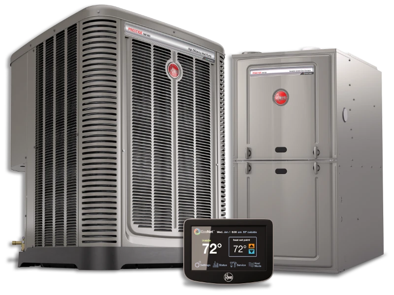heat pump and furnace system