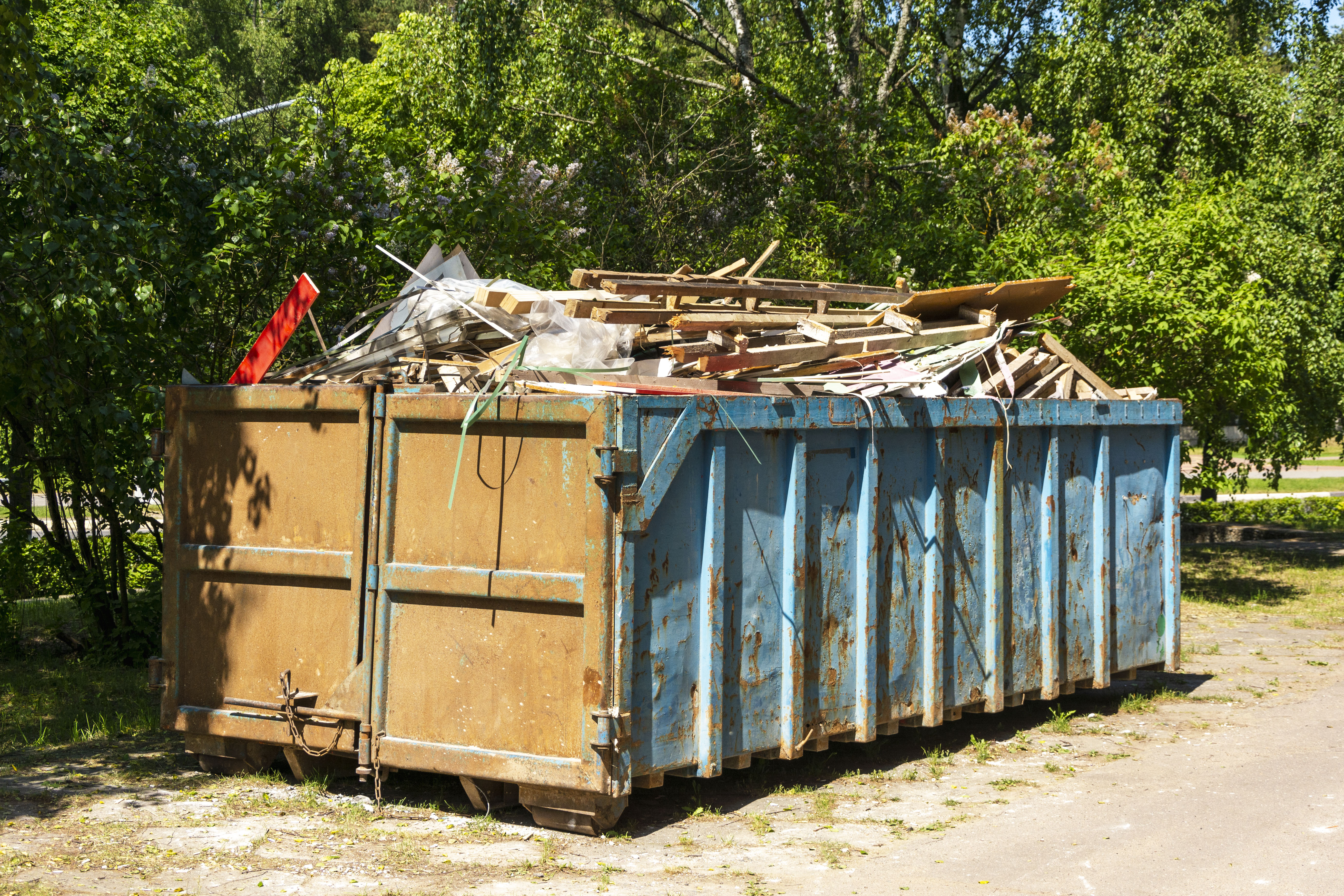 A dumpster