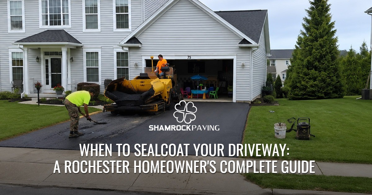 When to Sealcoat Your Driveway: A Rochester Homeowner's Complete Guide