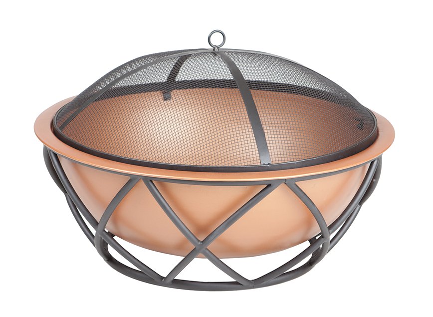 Barzelonia Round Copper Look Fire Pit Cms