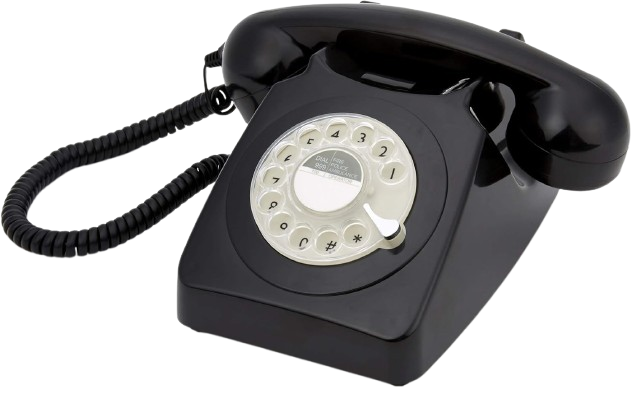 Black Vintage Audio Guest Book Phone