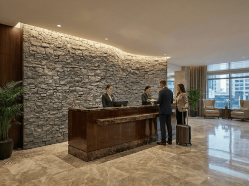 Cobblestone Rock Wall Panel 16' x 9'