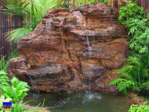 Custom Home Waterfalls Outdoor Backyard Custom Home Waterfalls Outdoor Backyard