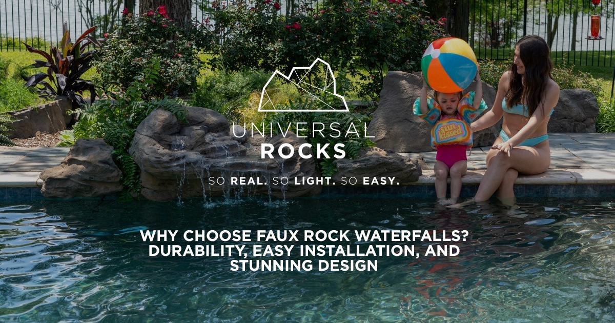 Why Choose Faux Rock Waterfalls? Durability, Easy Installation, and Stunning Design