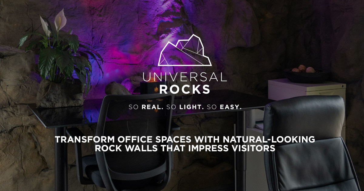 Transform Office Spaces with Natural-Looking Rock Walls That Impress Visitors