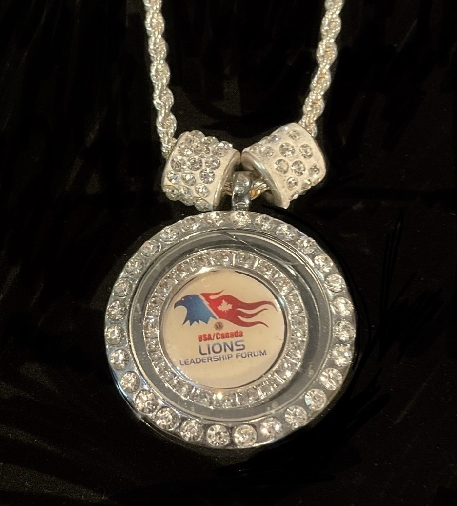 USA/Canda Lions Forum Crystal Locket $59