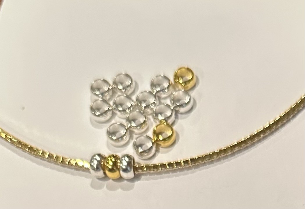 Spacer Beads  $4 each (Spacer Bead are used to add space between the charms used on bracelets, necklaces and pins)
