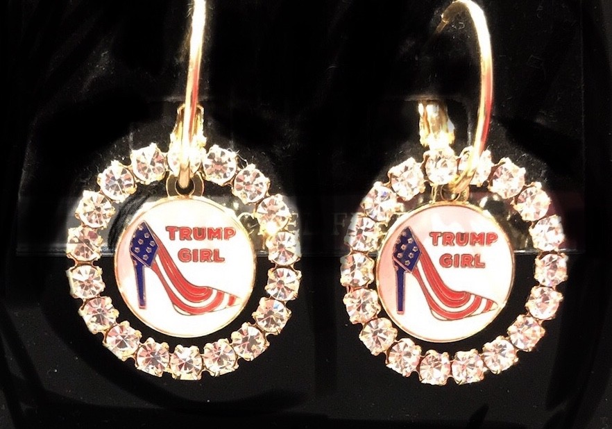 Trump Girl earring set with Swarovski crystals $78.00