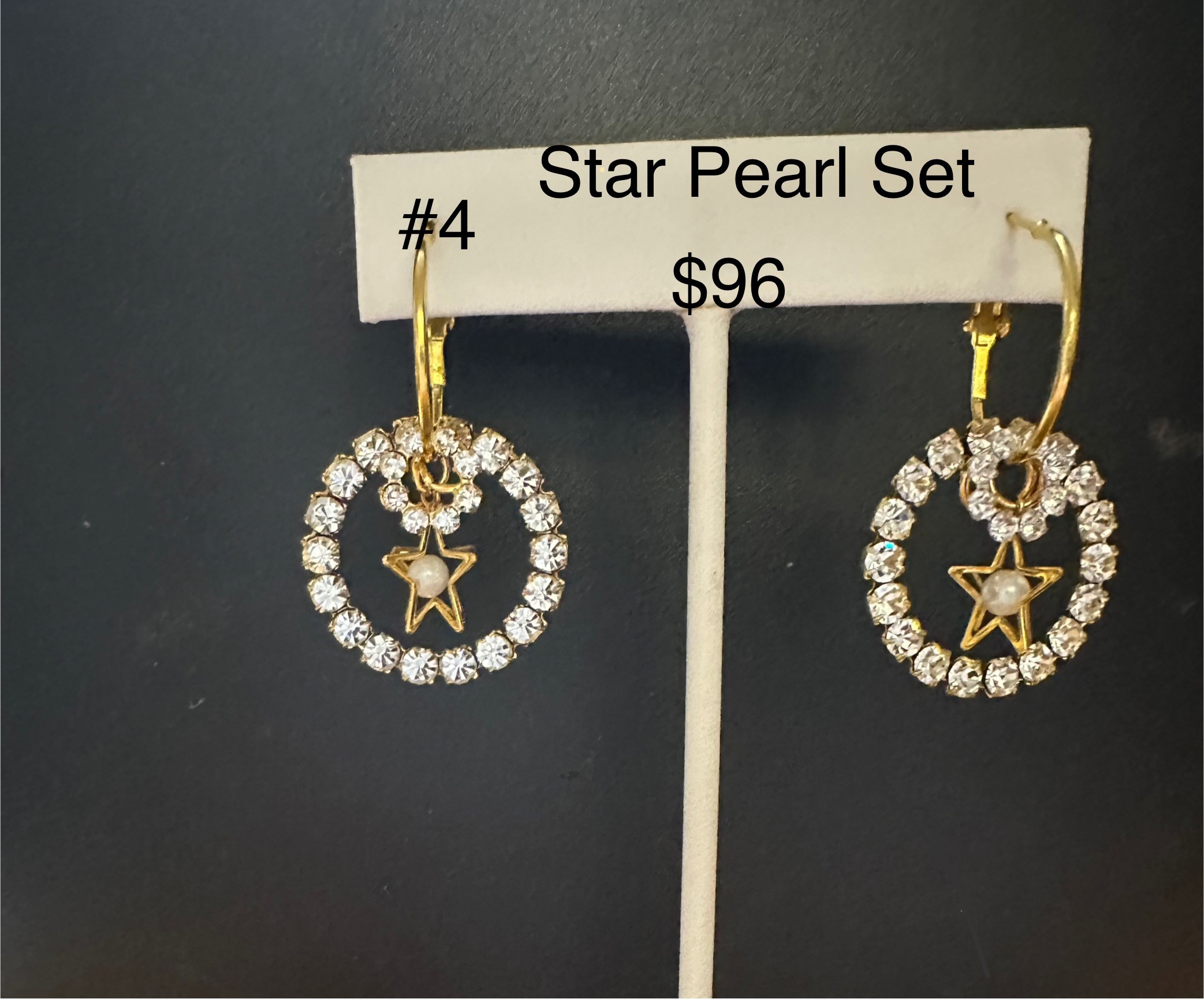 Star Pearl Set #4   $96 pair