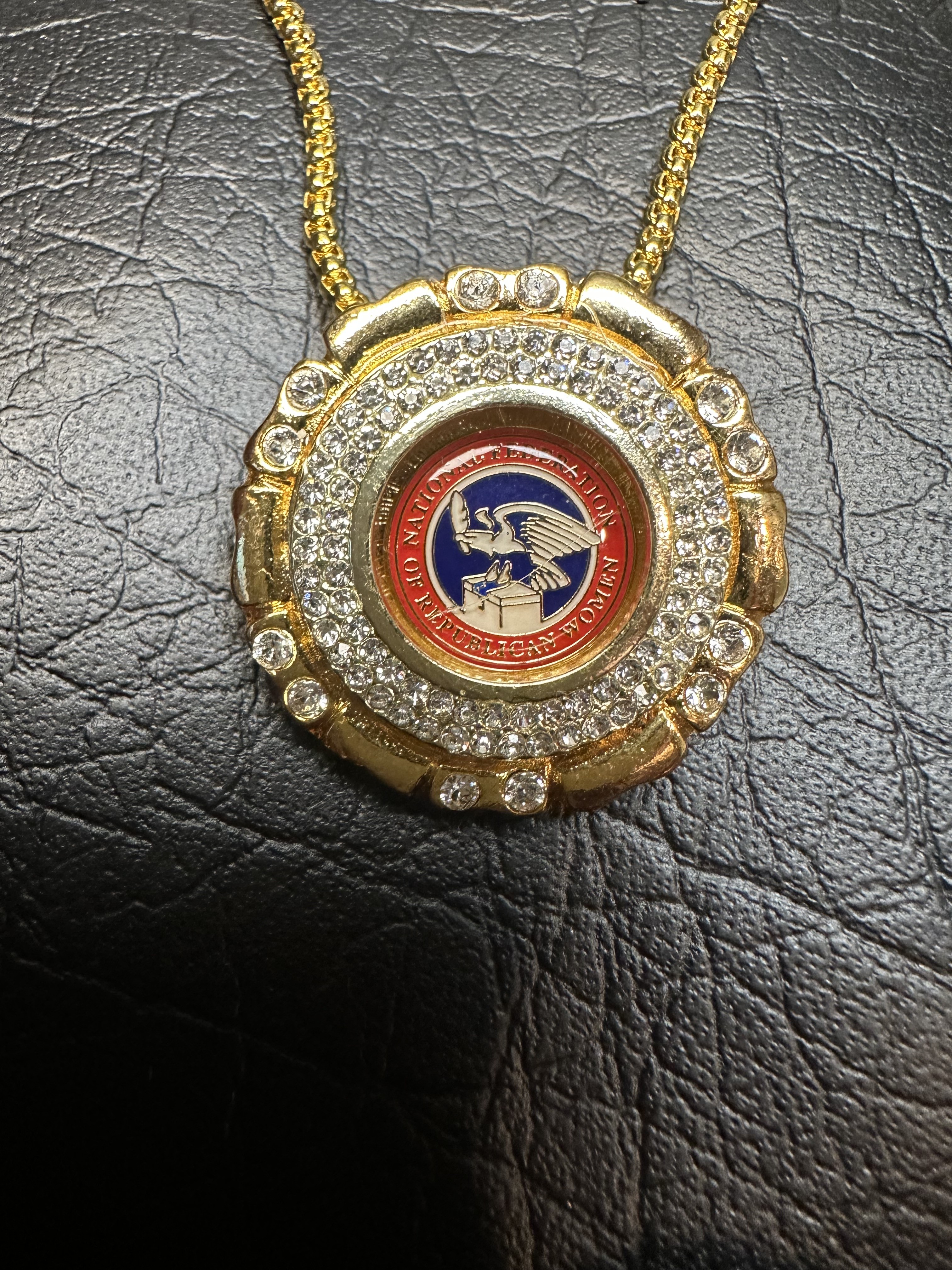 NFRW MEDALLION PENDANT AND PIN $69